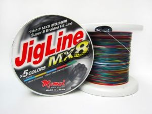 Jig Line MX8 MULTICOLOR Braided Line 300m